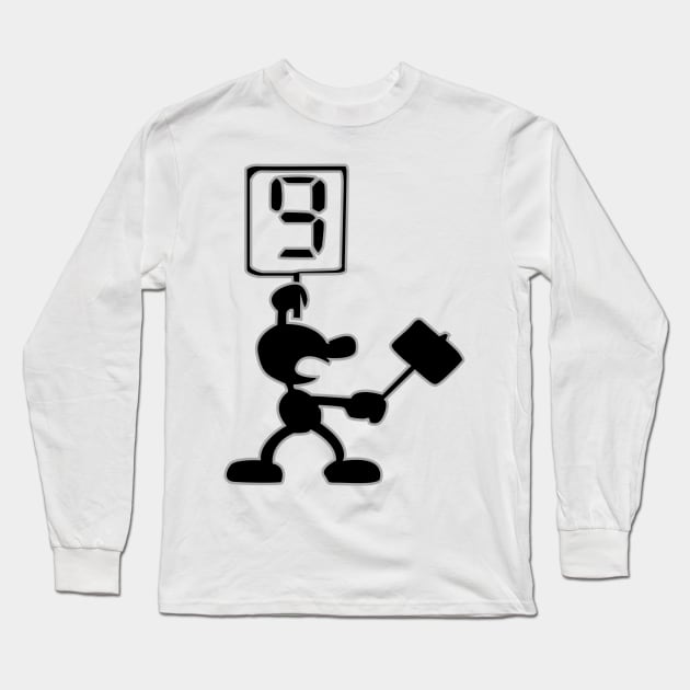 Game and Watch 9 Hammer Long Sleeve T-Shirt by chrispocetti